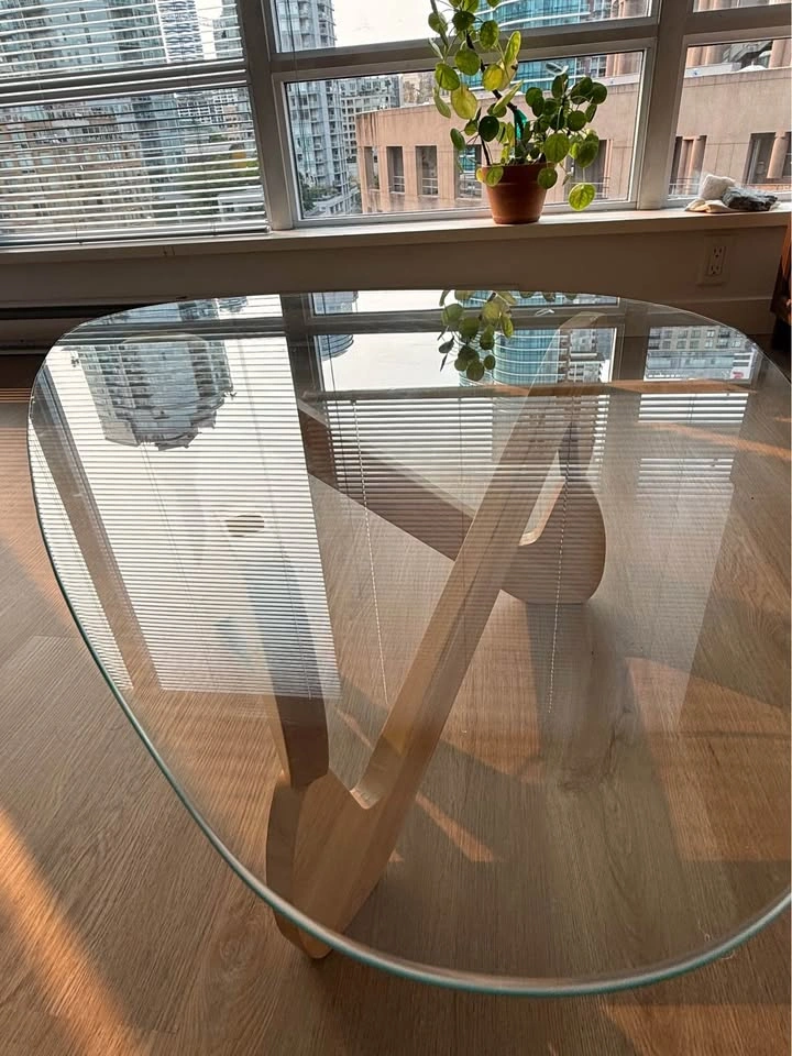 Modern Triangle Glass Table - photo 4