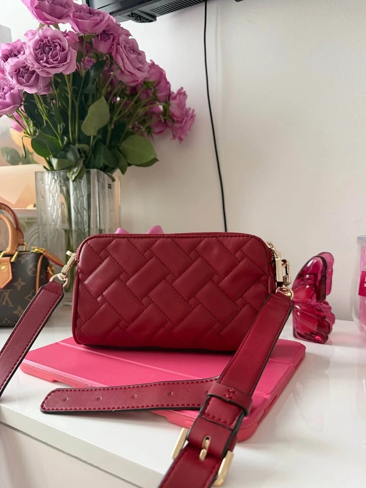 GUESS Alanna Mini Status Crossbody Bordeaux - photo 2