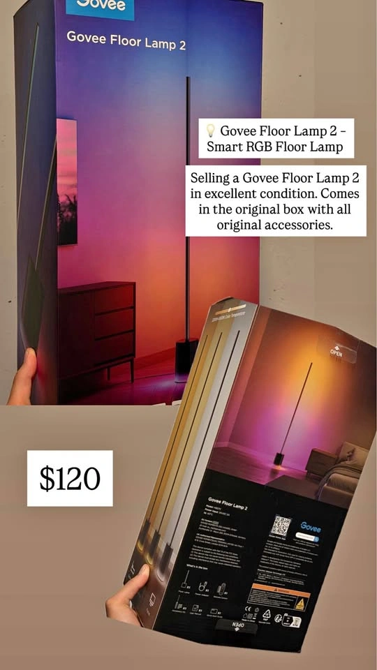 Govee Floor Lamp 2 – Smart RGB Floor Lamp