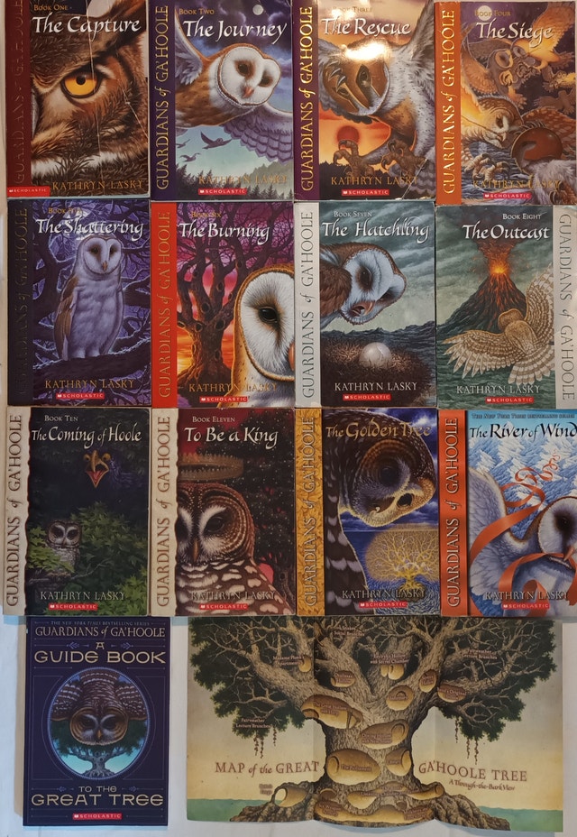 Guardians of Ga'Hoole 13 Books Kathryn Lasky, Guide, Map