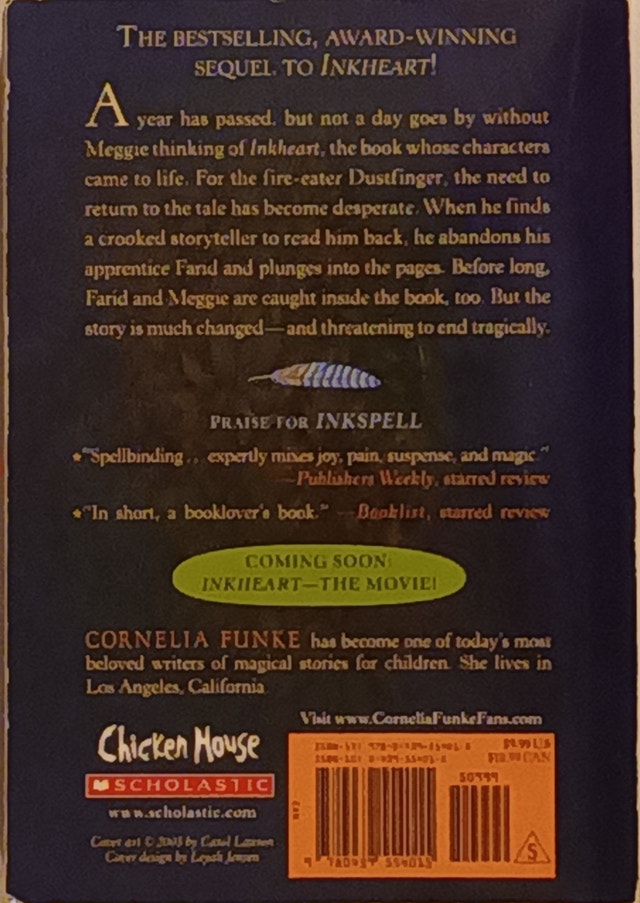 Inkspell 2nd Book in the Inkheart Trilogy by Cornelia Funke - photo 2