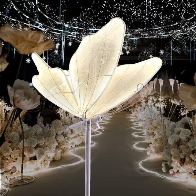 3-Color Elegant Butterfly Shape Floor Light Lamp