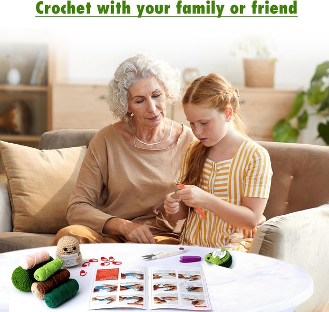Hroevc Crochet Kit for Beginners, Positive Potato/Pickle/Avocado - photo 5