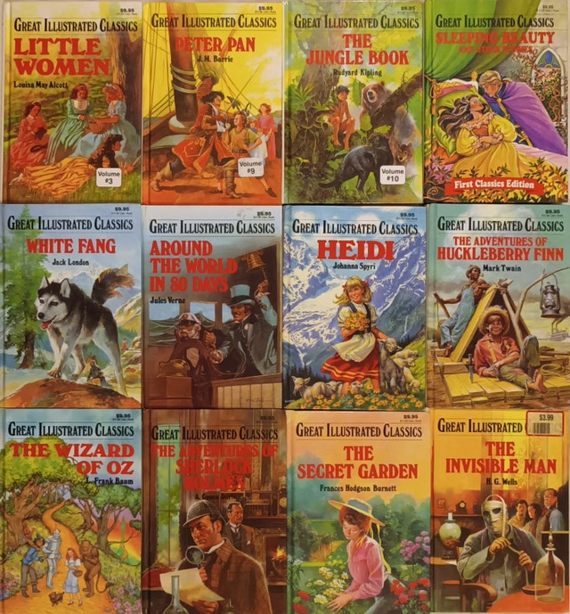 15 Great Illustrated Classics HardCover Books by Baronet Books