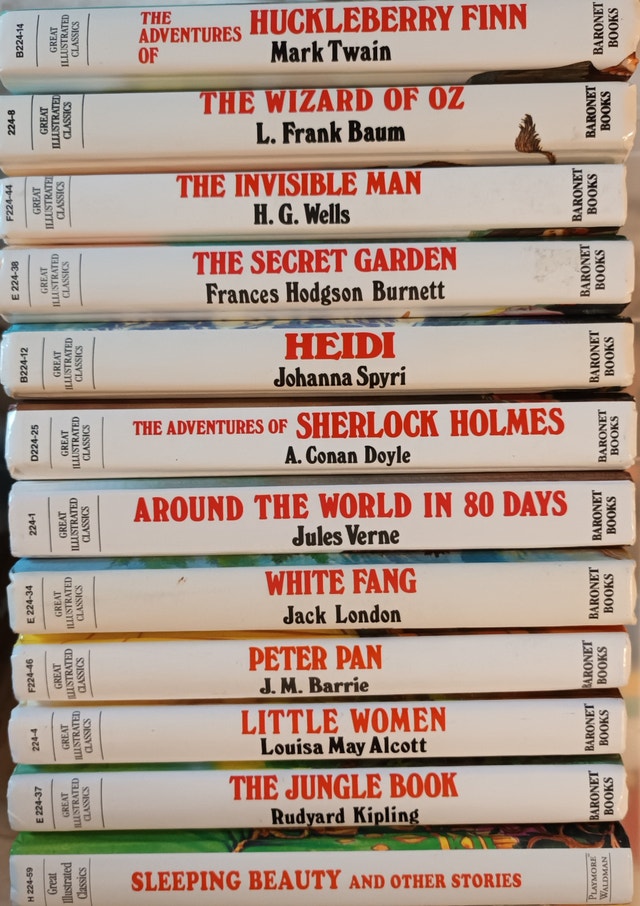 15 Great Illustrated Classics HardCover Books by Baronet Books - photo 3
