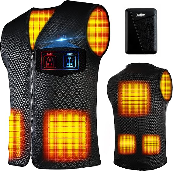 NEW Heated Vest Med Men/Women w 10000mAH Battery