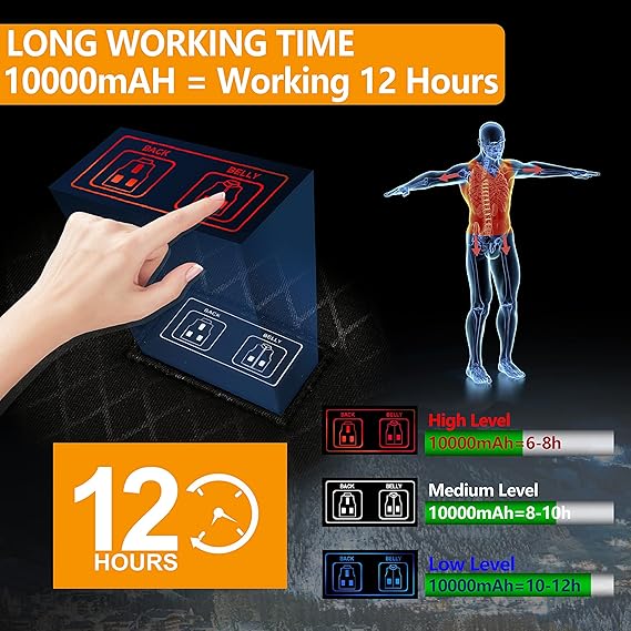 NEW Heated Vest Med Men/Women w 10000mAH Battery - photo 2