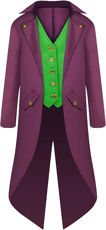 Boys Steampunk Jacket Vintage Gothic Victorian Tailcoat