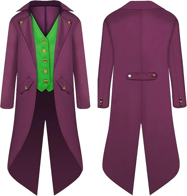 Boys Steampunk Jacket Vintage Gothic Victorian Tailcoat - photo 2