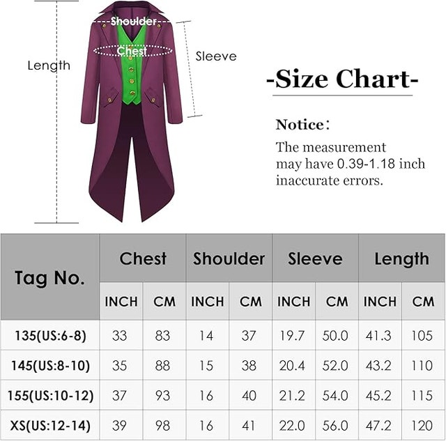 Boys Steampunk Jacket Vintage Gothic Victorian Tailcoat - photo 3