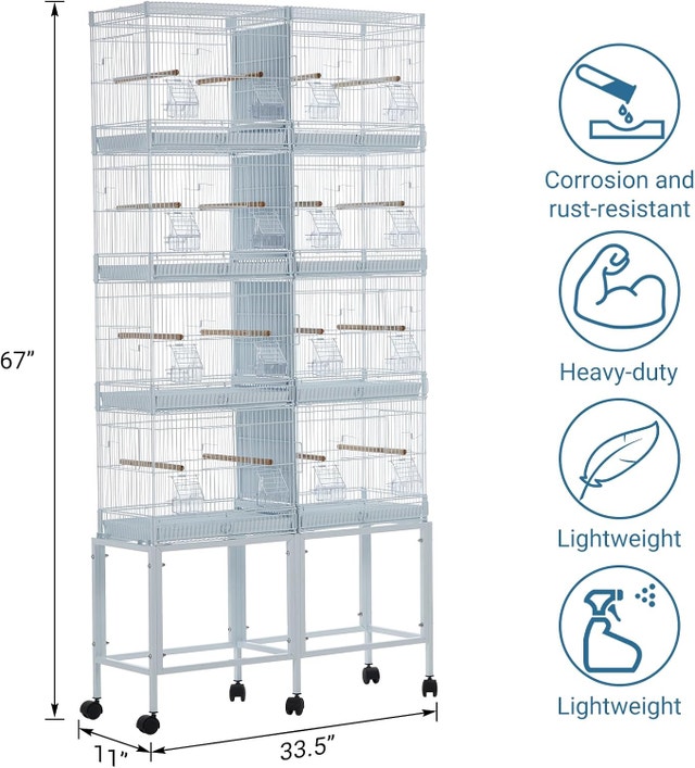 NEW Garvee 67" White Bird Cage, Extra Large Wrought Iron - photo 2