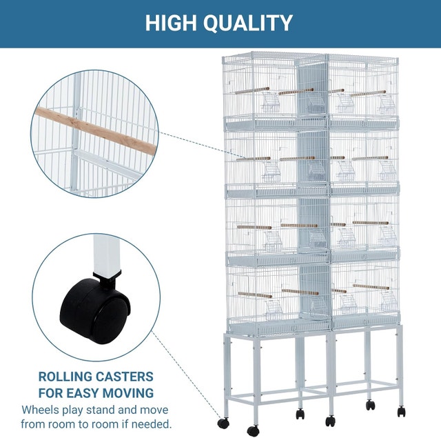 NEW Garvee 67" White Bird Cage, Extra Large Wrought Iron - photo 4