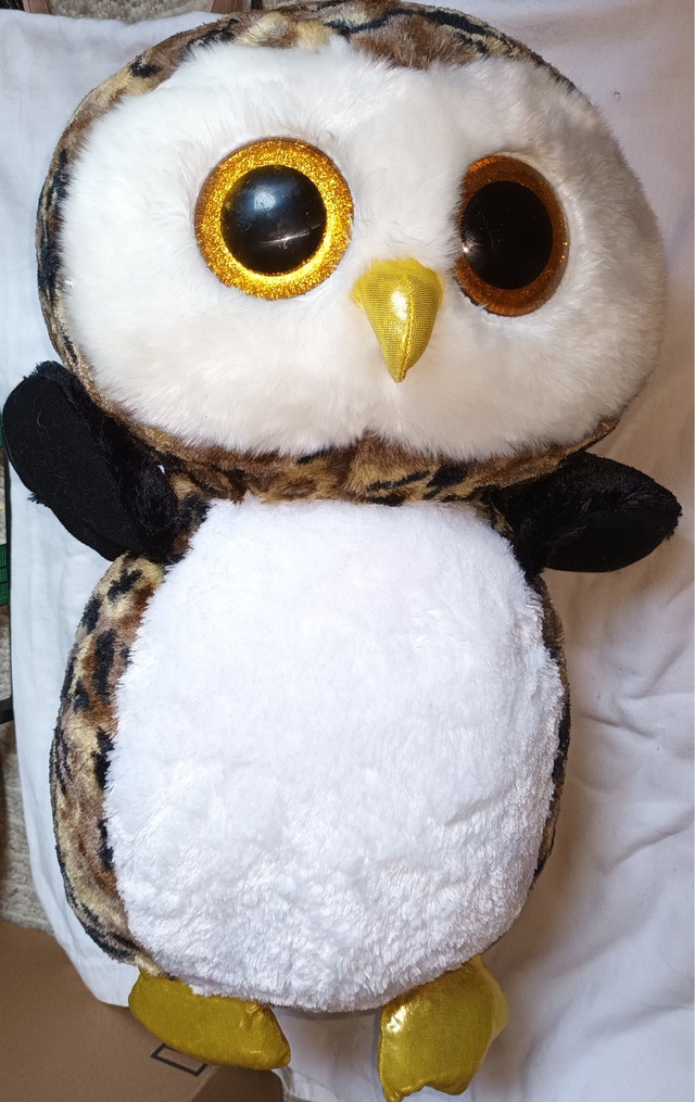 Ty Beanie Boos 16” Jumbo Owliver The Owl Plush Stuffed Animal