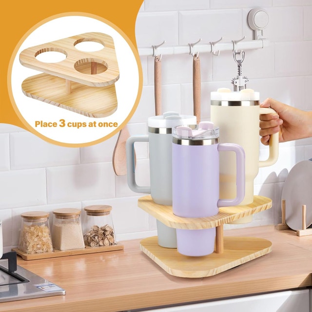 NEW Stanley Cups Water Bottle Organizer, Rotatable Holder, Solid - photo 5