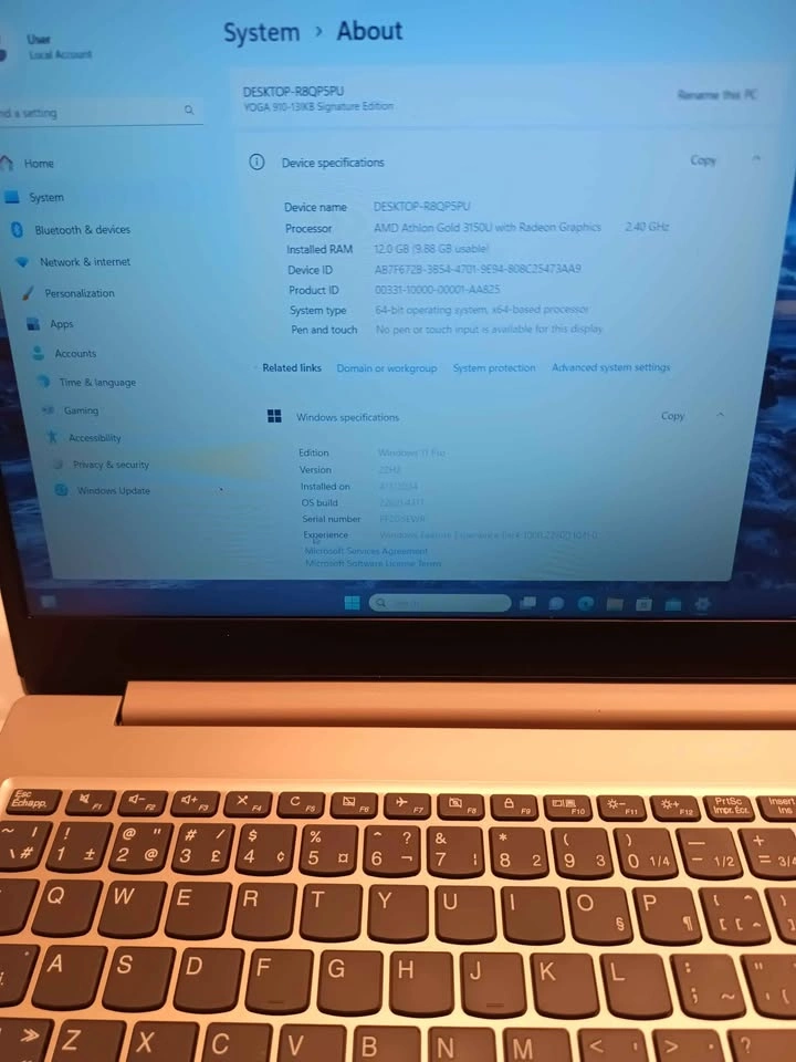 Lenovo IdeaPad 3 AMD Athlon Gold 12GB RAM 1TB HDD 256GB SSD - photo 2