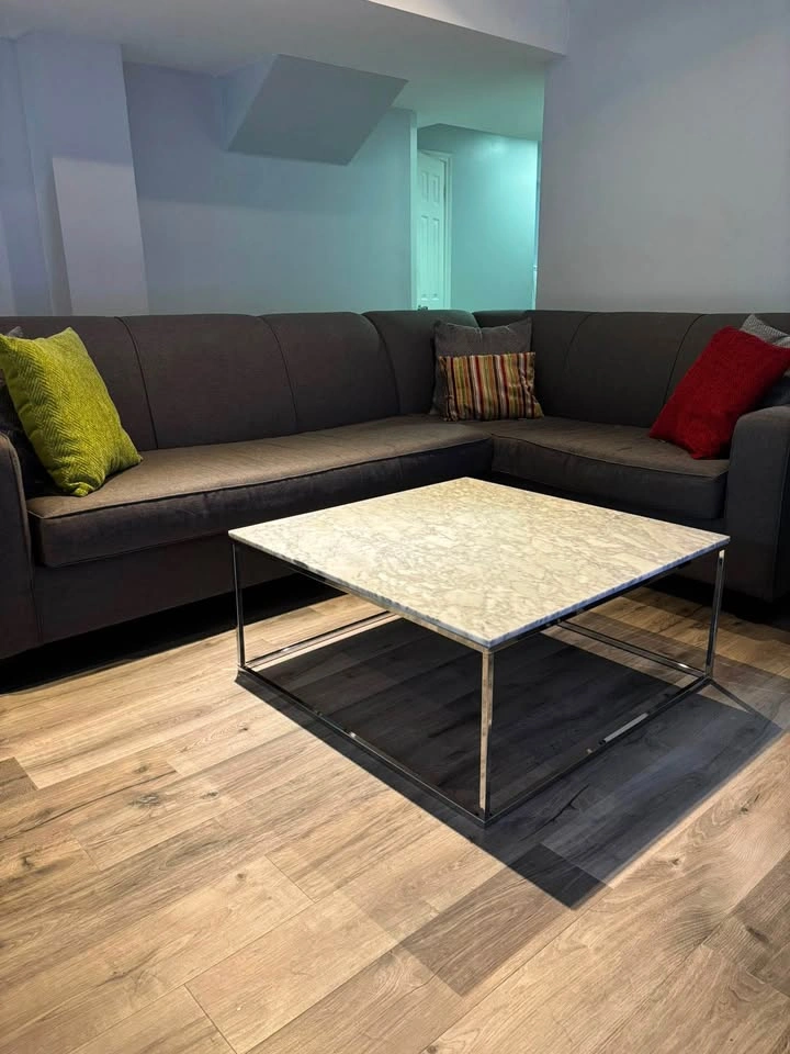 L shaped grey couch - photo 2