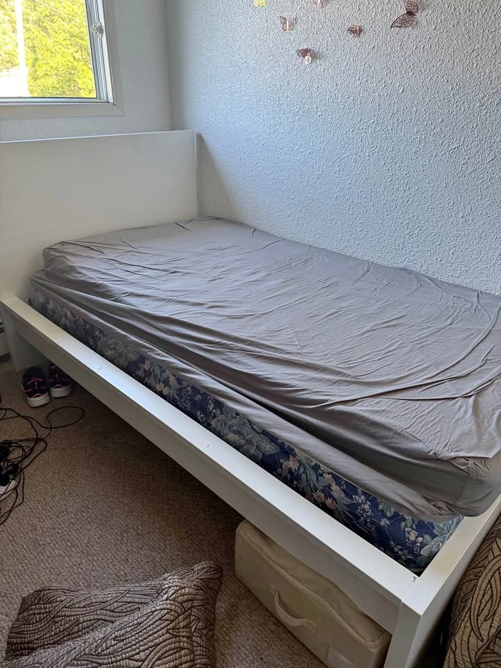 IKEA Malm Twin Bed + Mattress