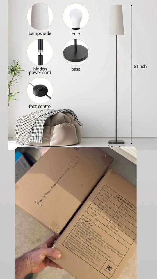 LED Floor Lamp for Eyelash Extensions and Reading - photo 4