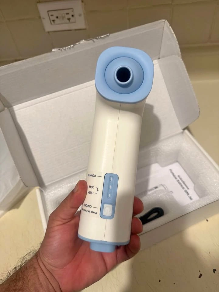 Rechargeable Bath Jet for Tub (Blue)