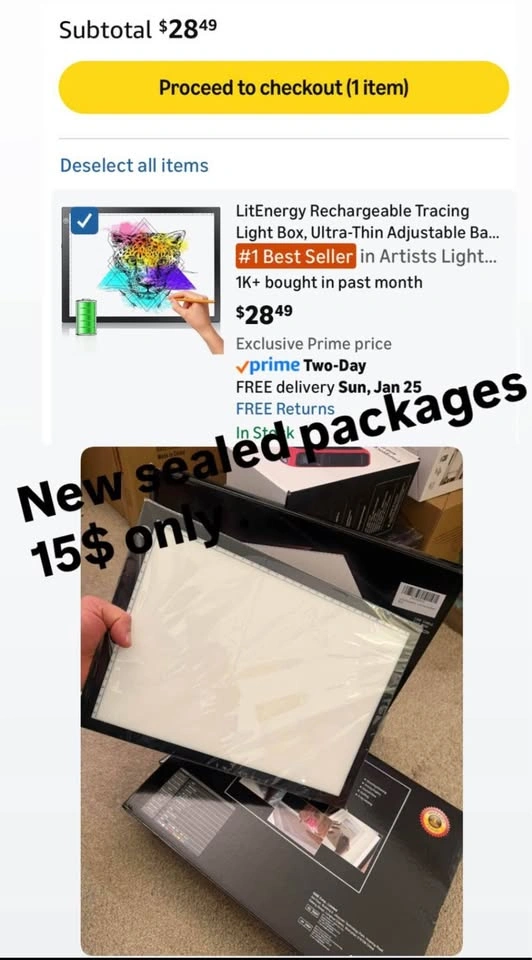 Rechargeable Tracing Light Box, Ultra-Thin LED Light Pad - photo 2