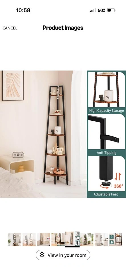 5-Tier Corner Shelf Stand - photo 3