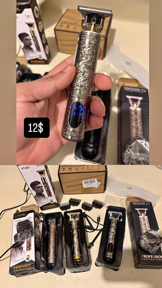 Cordless Hair Clippers Trimmer with LED Display