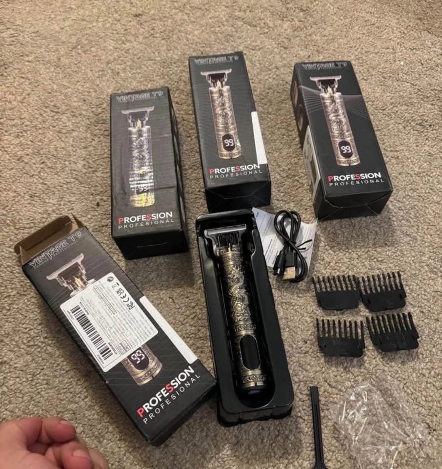 Cordless Hair Clippers Trimmer with LED Display - photo 5