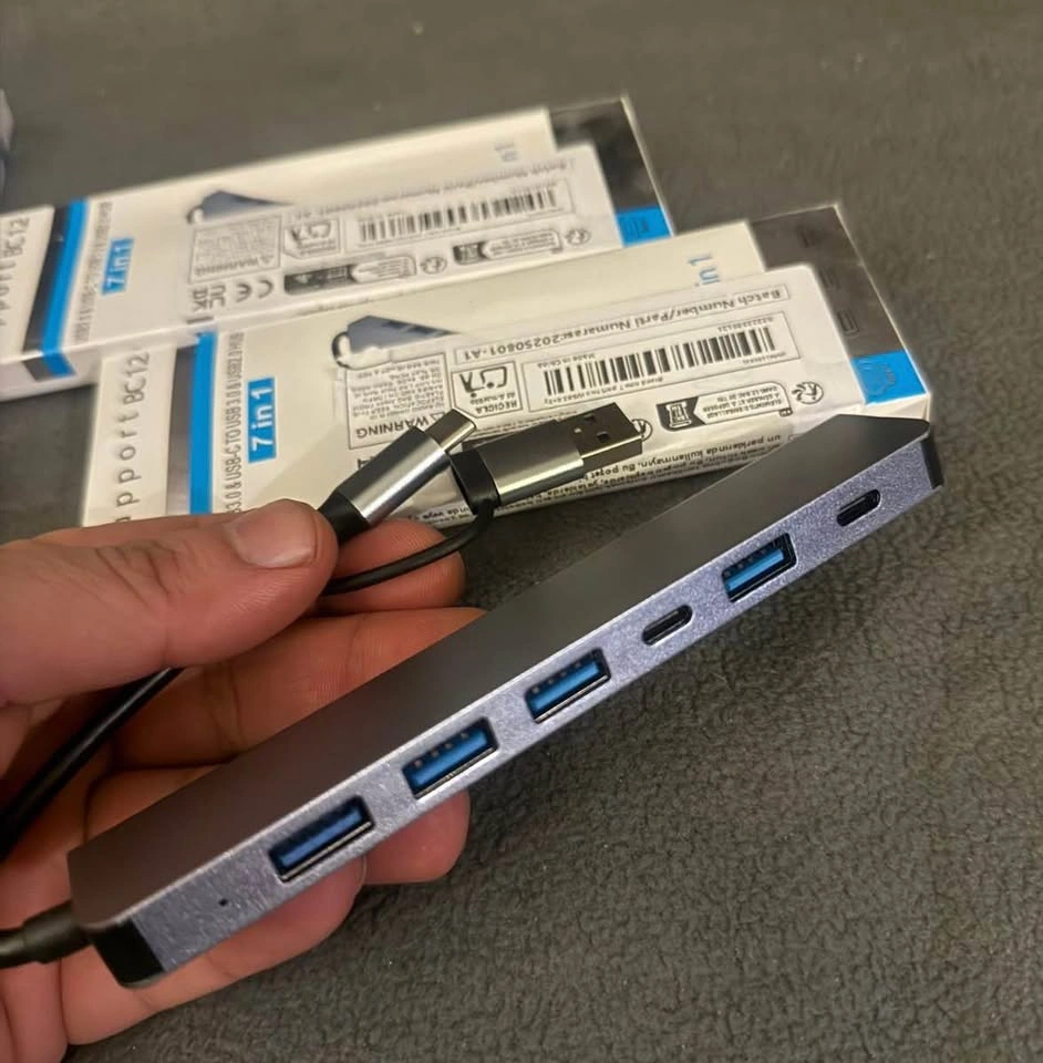 7-in-1 USB C Hub 3.0, 5V Power, High-Speed Data Transfer - photo 5