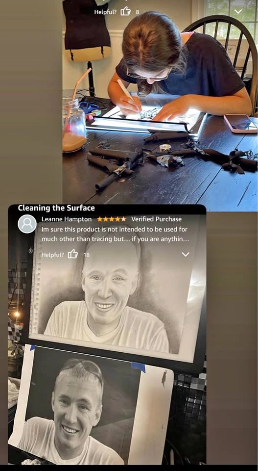 Rechargeable Tracing Light Box, Ultra-Thin LED Tracer Pad