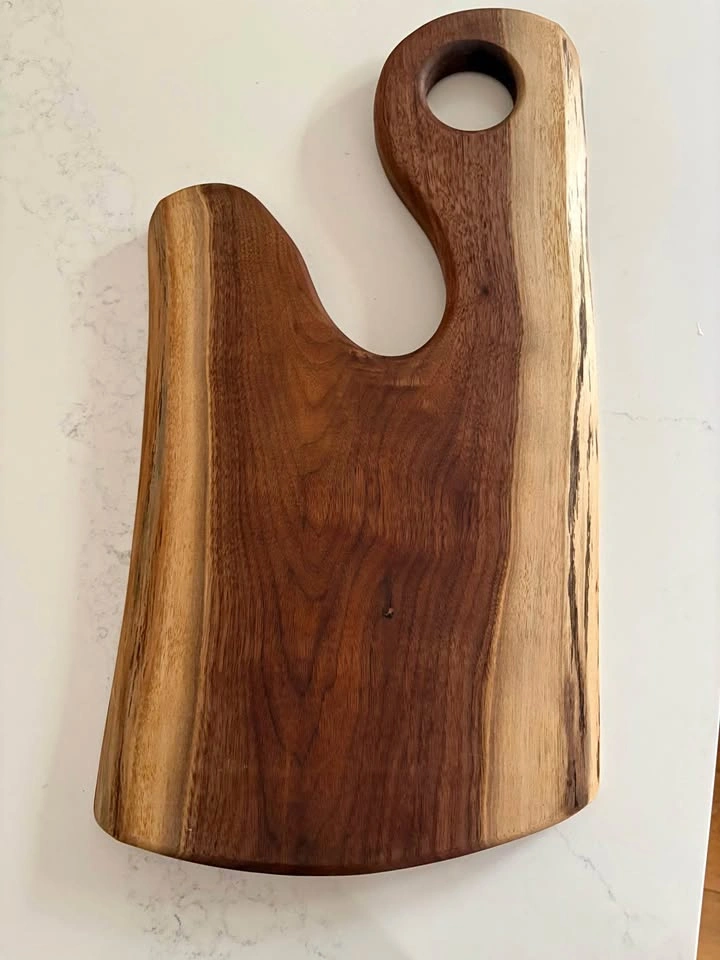 Solid custom wood cheese board / cutting board