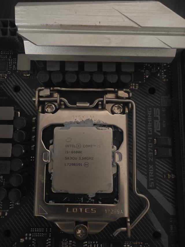 Rog z370-i motherboard with i5 8600k cpu - photo 2