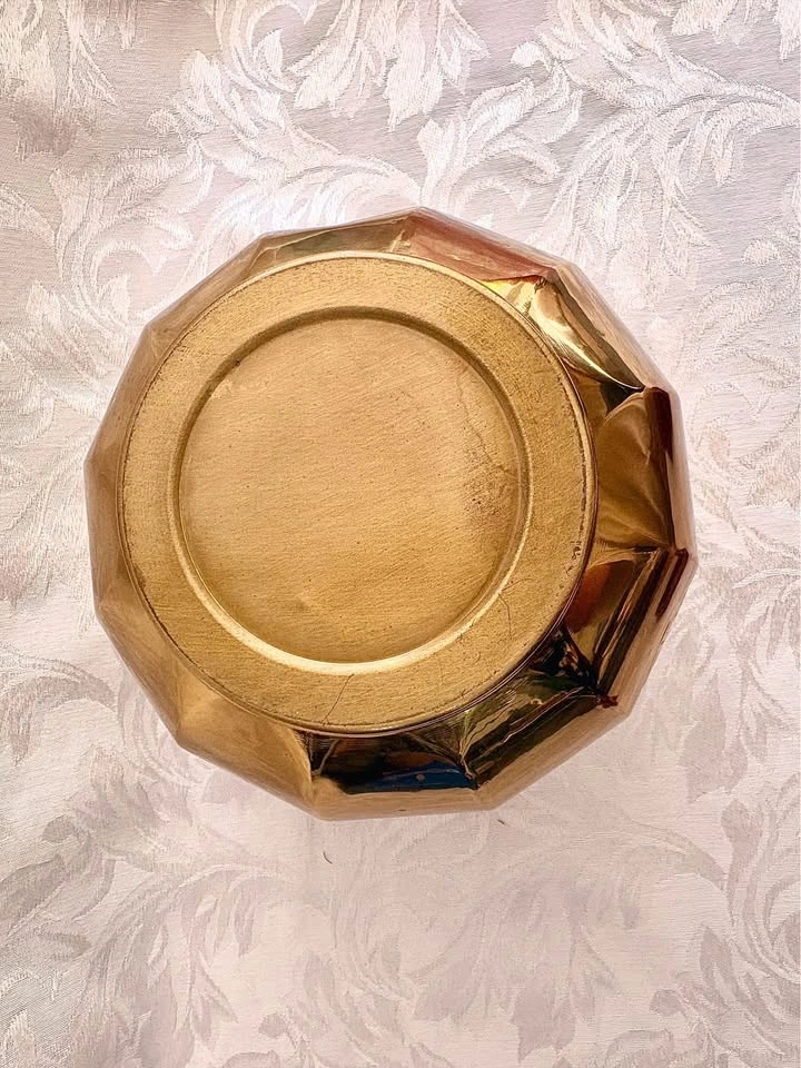 Vintage Brass Rose Jardiniere with Claw Foot Base - photo 4