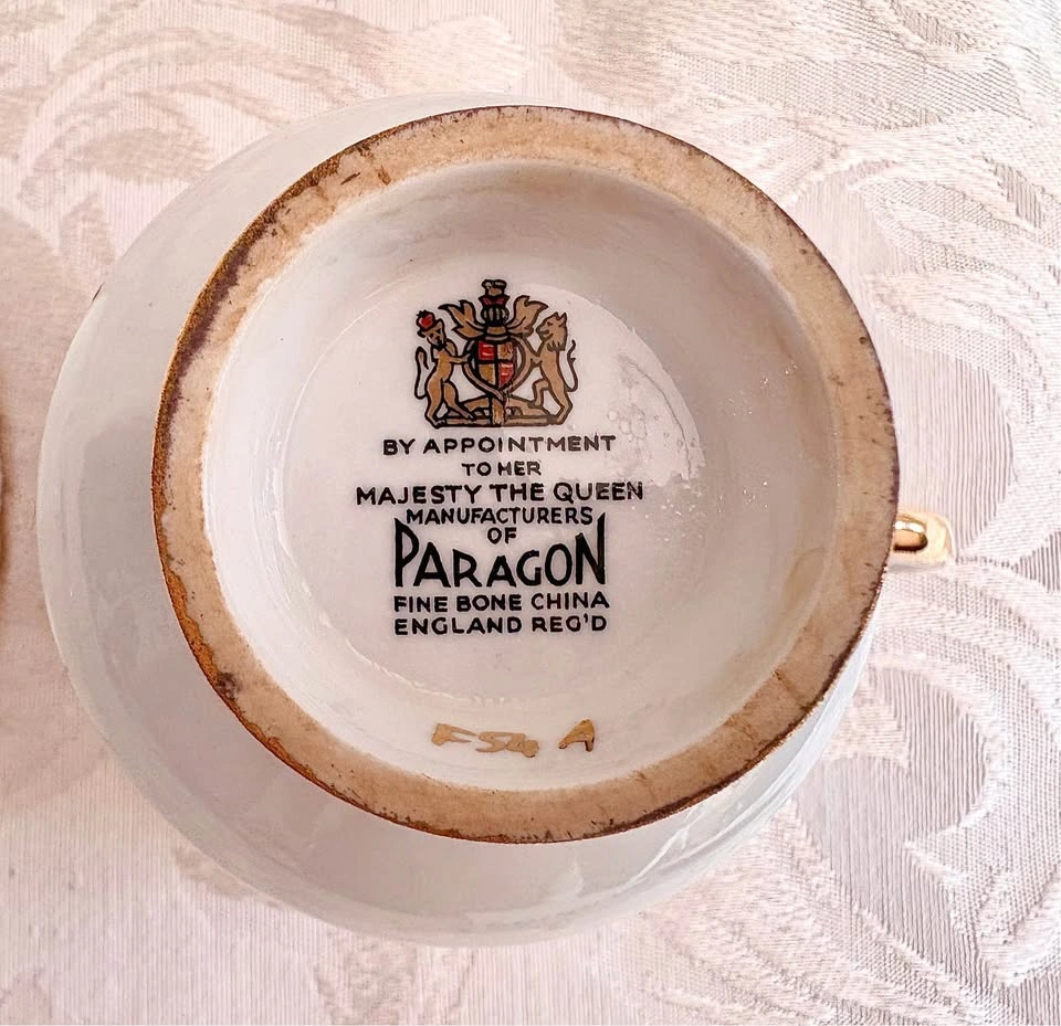 Paragon Fine Bone China Floral Teacup and Saucer Set - photo 2