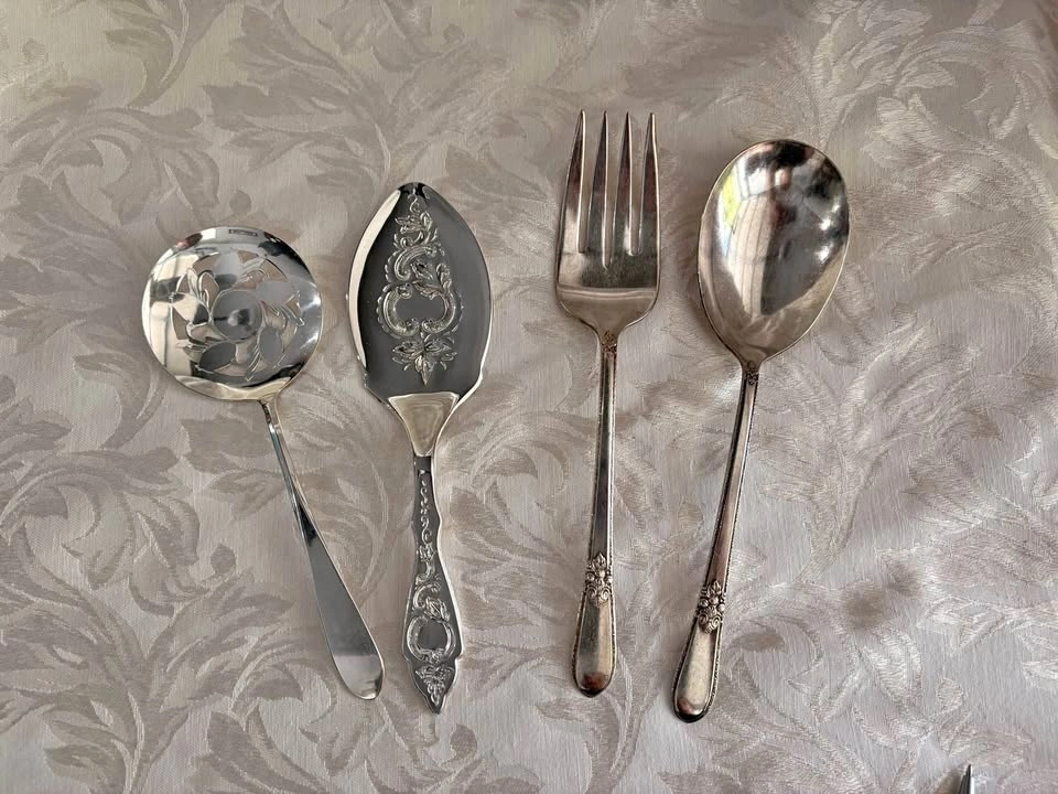 Vintage Mayell Silver Plated Serving Set