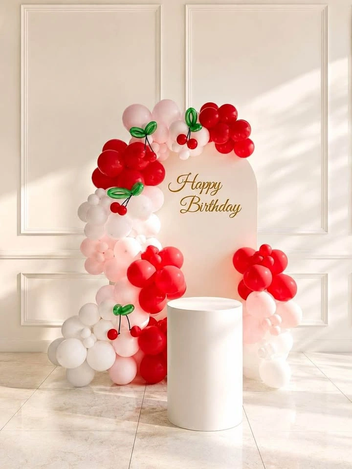 Berry’O Red and white theme Birthday