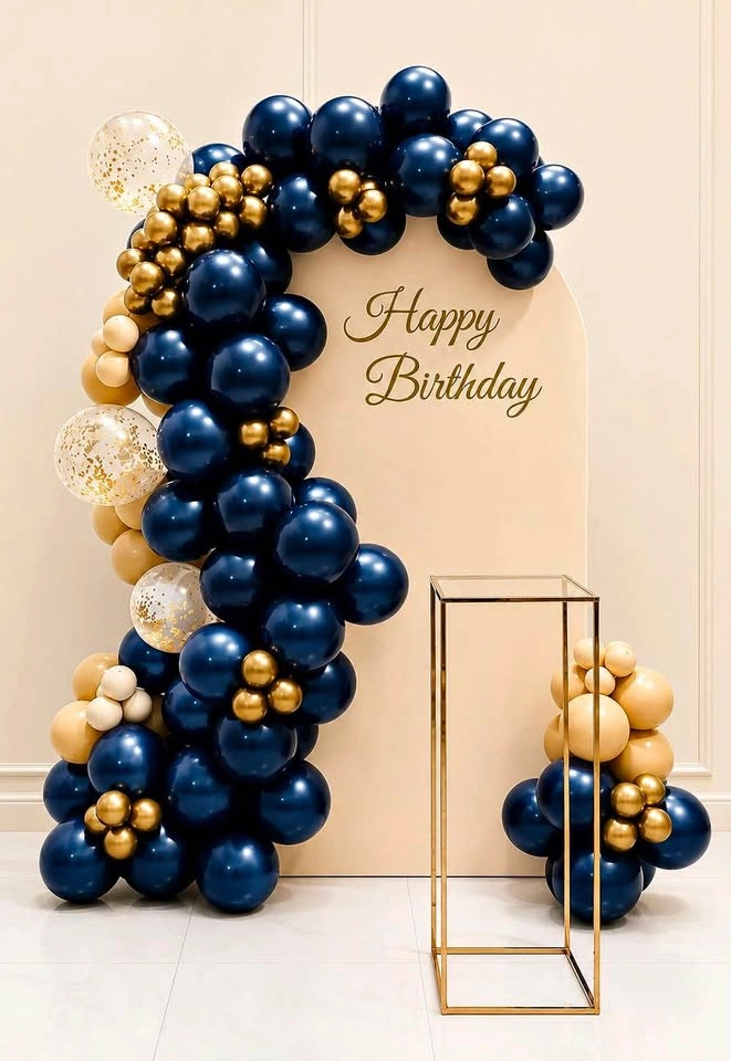 Metallic Blue Decor