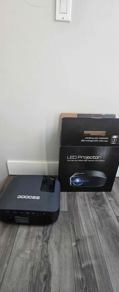 GooDee 2022 1080P Outdoor Movie Projector with Stand - photo 4
