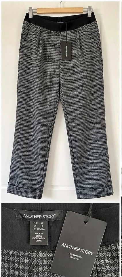 Another Story Women’s Houndstooth Pants – New With Tags
