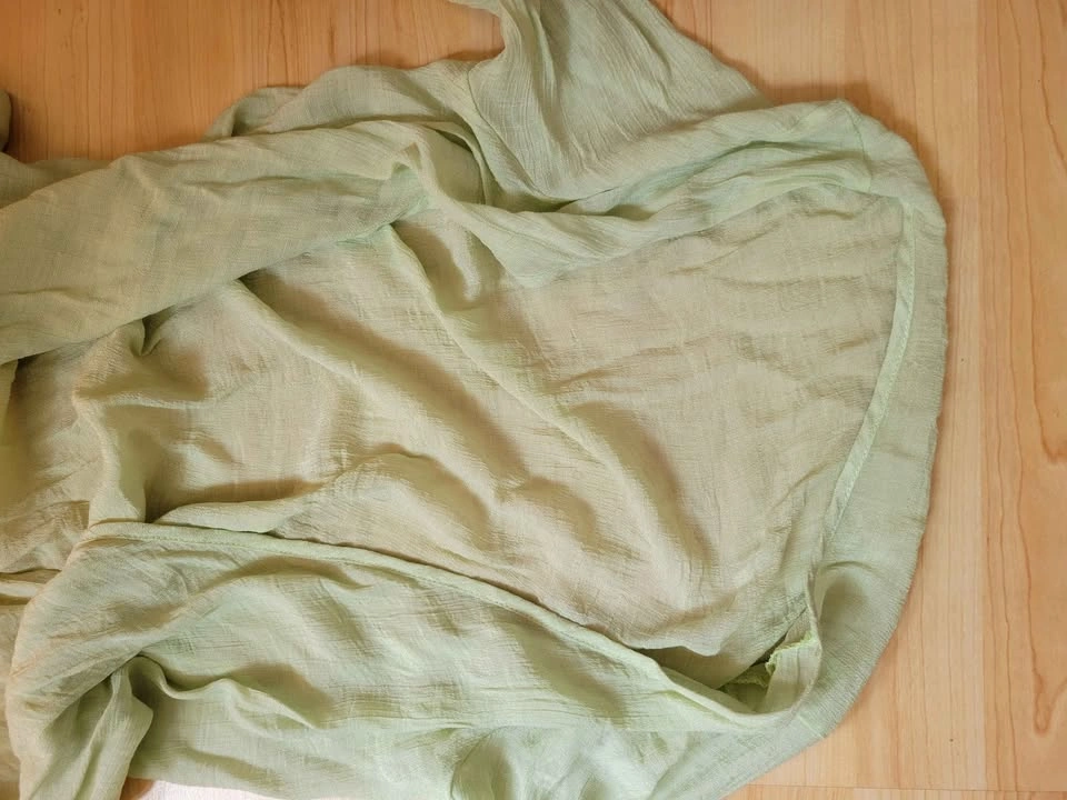 Light Green Long Open Front Duster Cardigan - photo 3