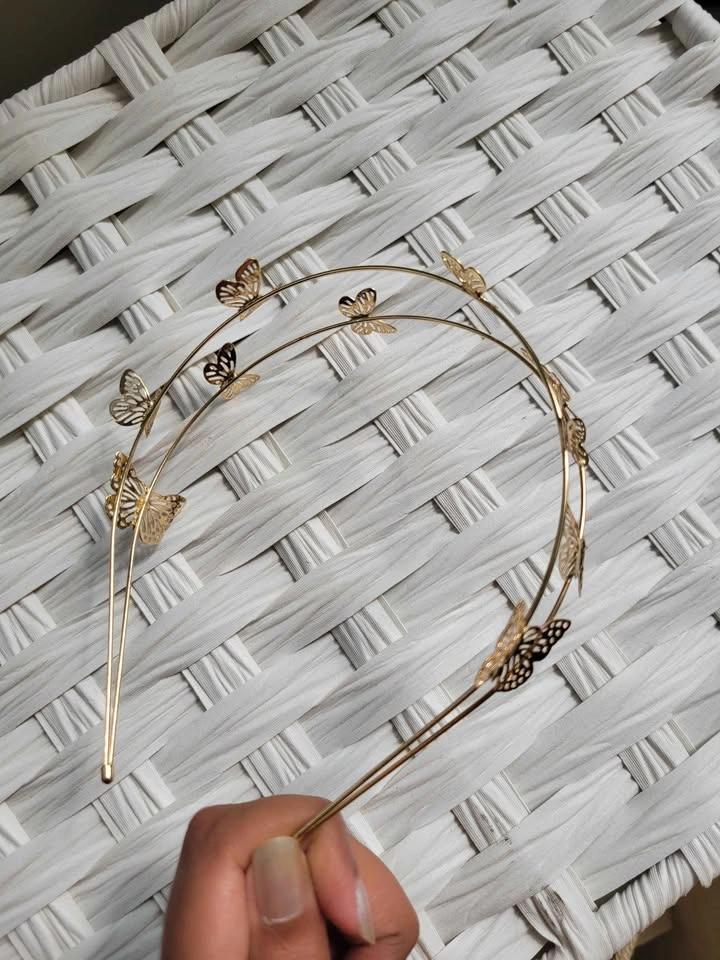Gold Butterfly Double Band Headband - photo 5