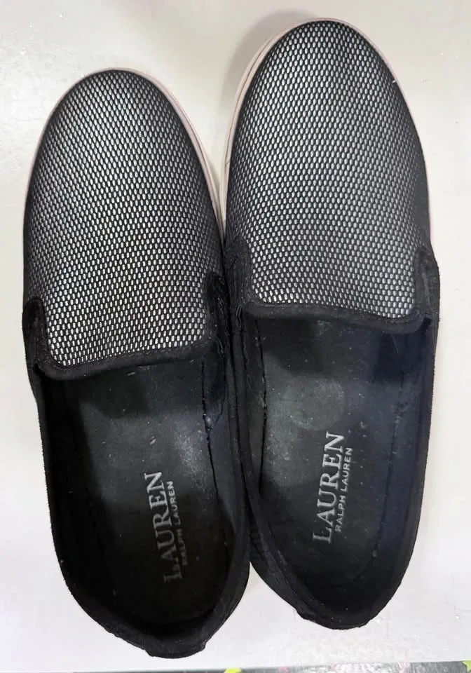 Lauren Ralph Lauren Mesh Slip-On Sneakers Size 5.5B