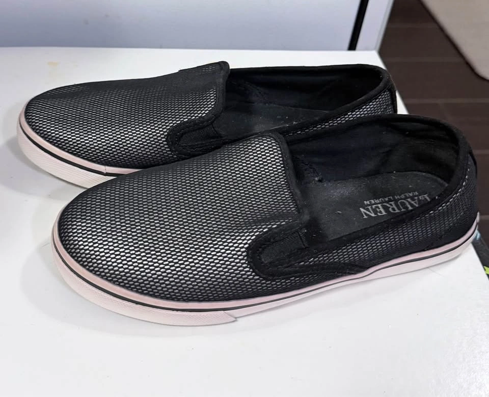 Lauren Ralph Lauren Mesh Slip-On Sneakers Size 5.5B - photo 2
