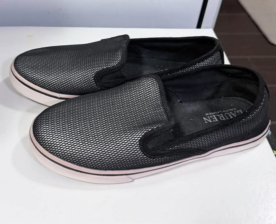 Lauren Ralph Lauren Mesh Slip-On Sneakers Size 5.5B - photo 2