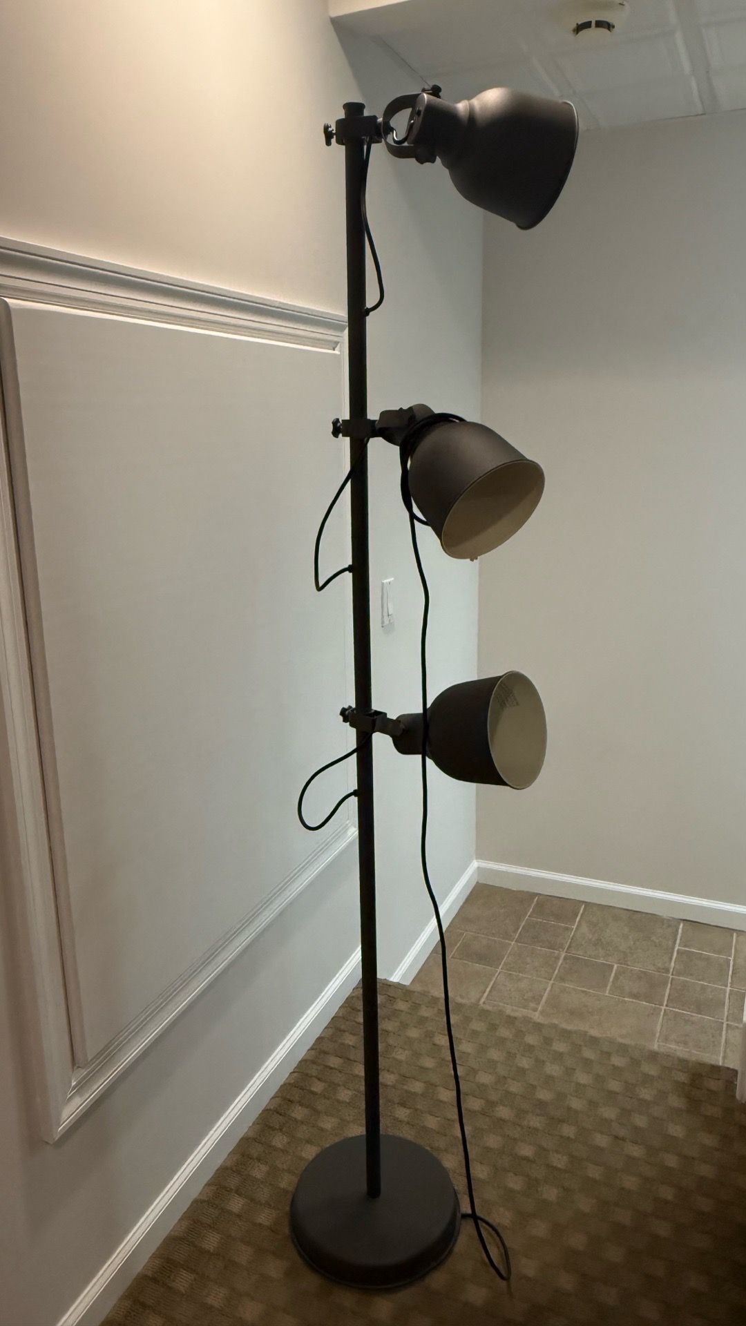 IKEA - HEKTAR Floor lamp with 3-spotlights, dark gray - photo 2