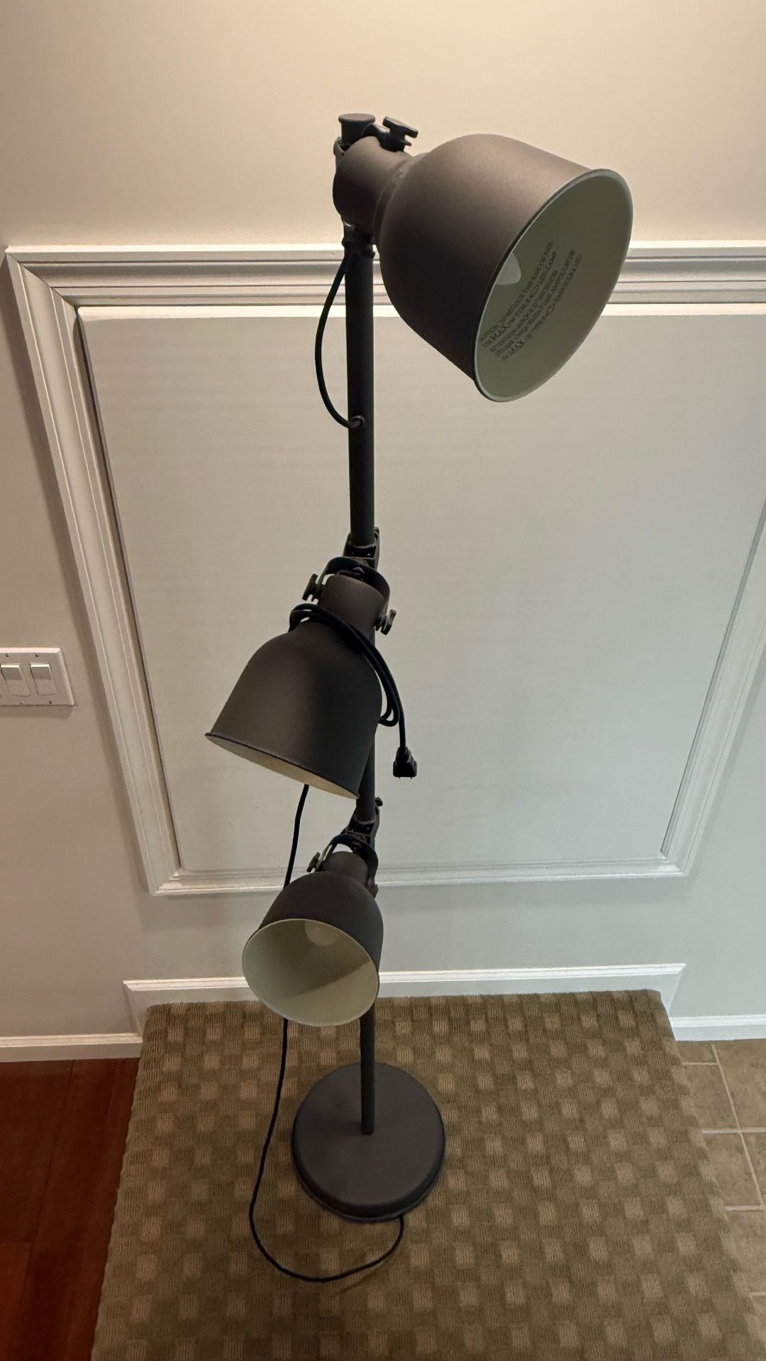 IKEA - HEKTAR Floor lamp with 3-spotlights, dark gray - photo 3