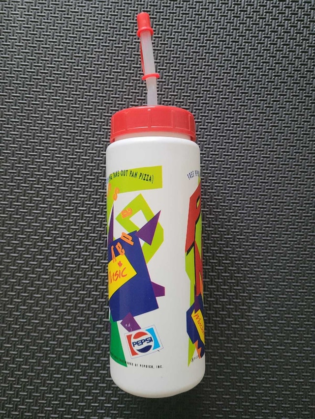 Vintage Much Music, Pizza Hut, & Pepsi Water Bottle, Unused - photo 3
