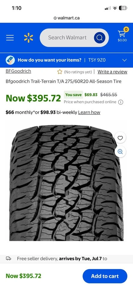275/60R20 BF Goodrich Trail-Terrain T/A 115T - photo 4