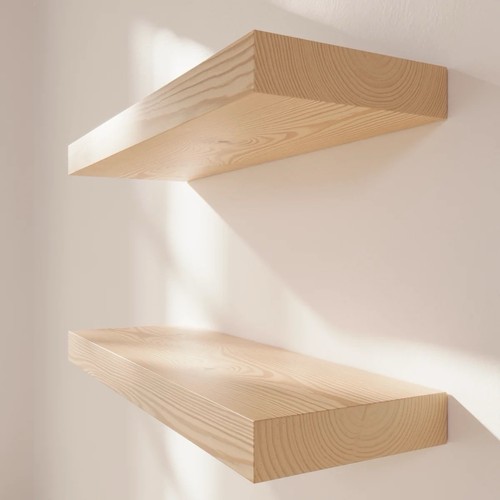 Baobab 20 Inch Natural Wood Floating Shelves - photo 3