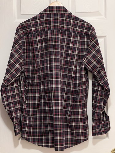Jos A Bank Mens Medium Traditional Fit Plaid Button Down Shirt - photo 2