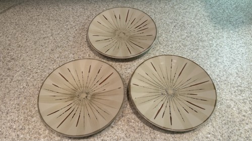 Set Of 3 Pier 1 Sanctuary Stoneware 8-1/2" Dinner Plates